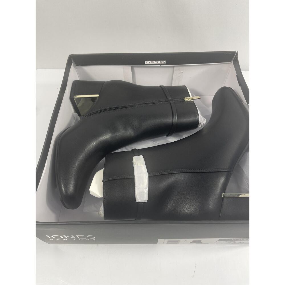 Jones New York Boots Women's Size 7.5M Black Jny-Durling Faux Leather Booties - Picture 13 of 15